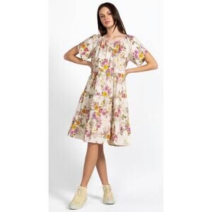 Johnny Was Magnolia Floral Tiered Dress